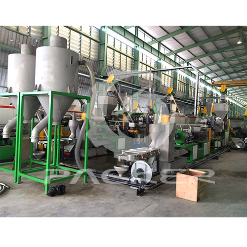 ພາດສະຕິກ PP PE Flakes Granulating Line